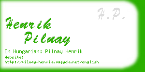 henrik pilnay business card